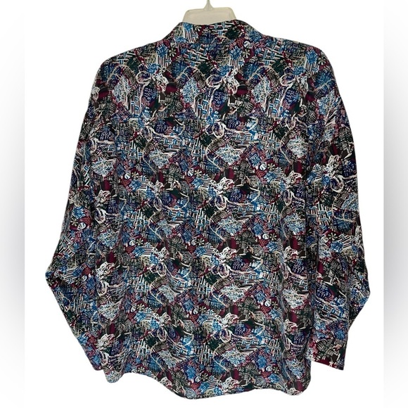 Chaimare silk long sleeve shirt size large GUC - Picture 4 of 7